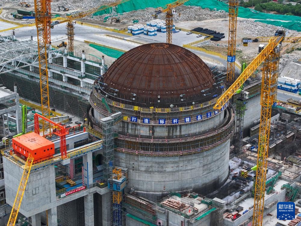 田灣核電基地7、8號機組工程建設穩步推進，助力能源結構優化