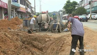 夕佳山小城鎮市政基礎建設工程施工紀實 緊張有序，煥新城鎮面貌